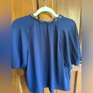 Express Navy Short Sleeve Top